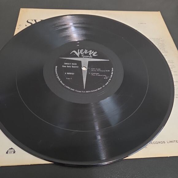 Stan Getz Sweet Rain 1967 Vinyl Verve Records 1st Press - Picture 3 of 4